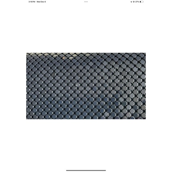 Marlo Metal Mesh Evening Bag Vintage Purse Navy Blue Crossbody/Shoulder READ - Picture 4 of 9